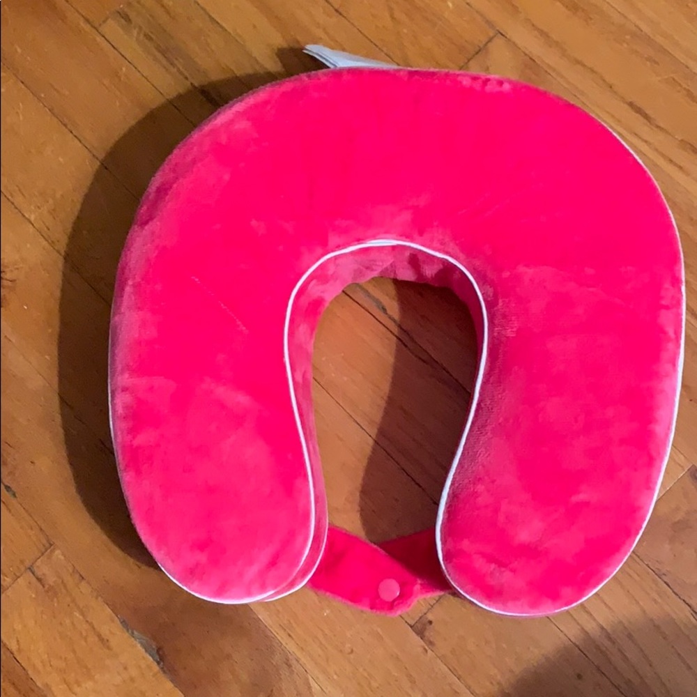 Pink neck pillow